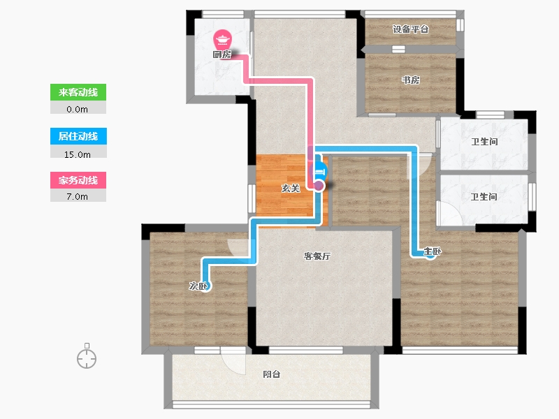 安徽省-黄山市-黄山大家-99.58-户型库-动静线