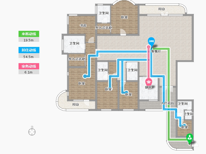 山东省-烟台市-振华海滨假日-266.01-户型库-动静线