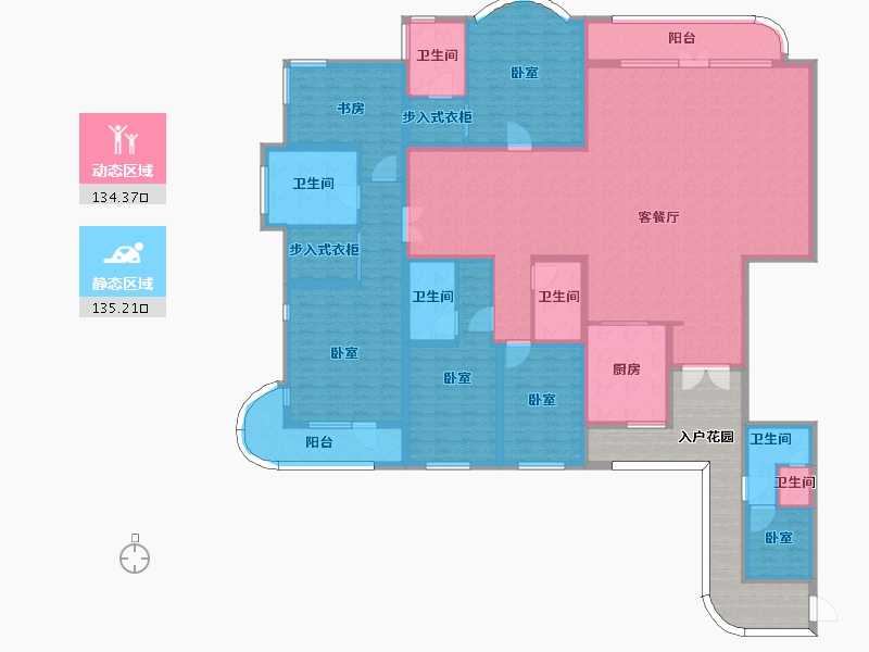 山东省-烟台市-振华海滨假日-266.01-户型库-动静分区