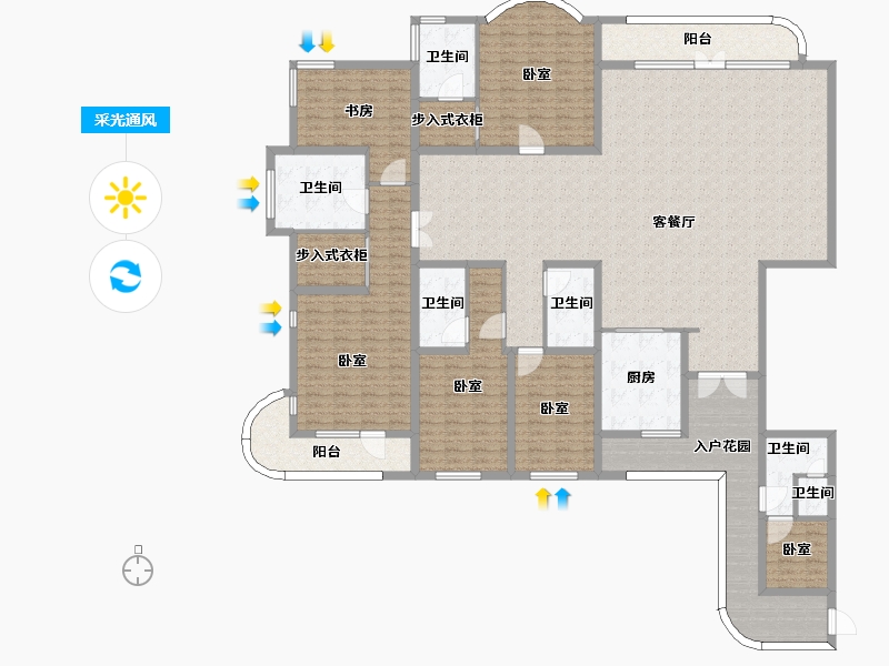 山东省-烟台市-振华海滨假日-266.01-户型库-采光通风