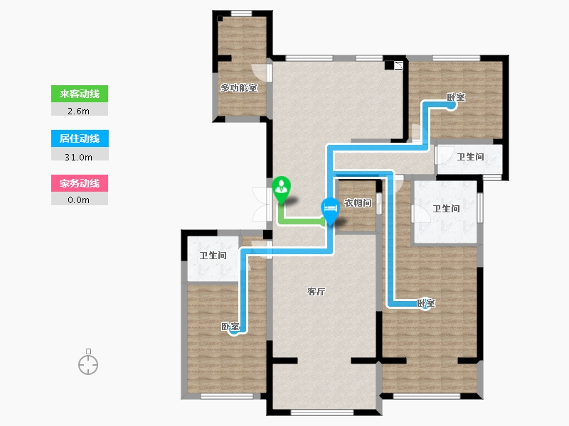 山东省-威海市-恒宝天玺-160.97-户型库-动静线