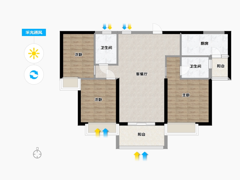 江西省-赣州市-上犹碧桂园-91.21-户型库-采光通风