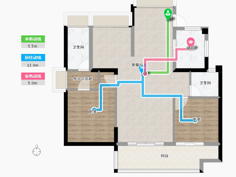 浙江省-绍兴市-杭州湾世纪城-98.05-户型库-动静线