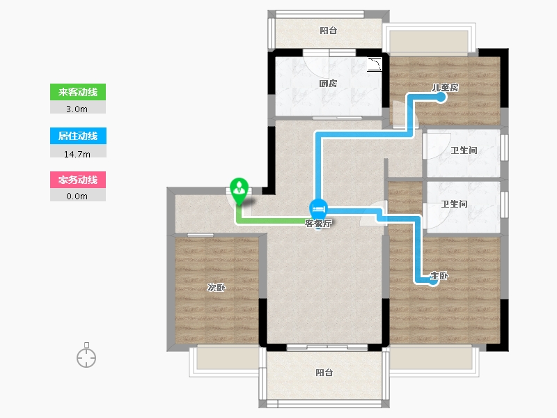 江西省-赣州市-寻乌碧桂园-92.00-户型库-动静线