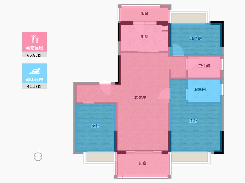 江西省-赣州市-寻乌碧桂园-92.00-户型库-动静分区