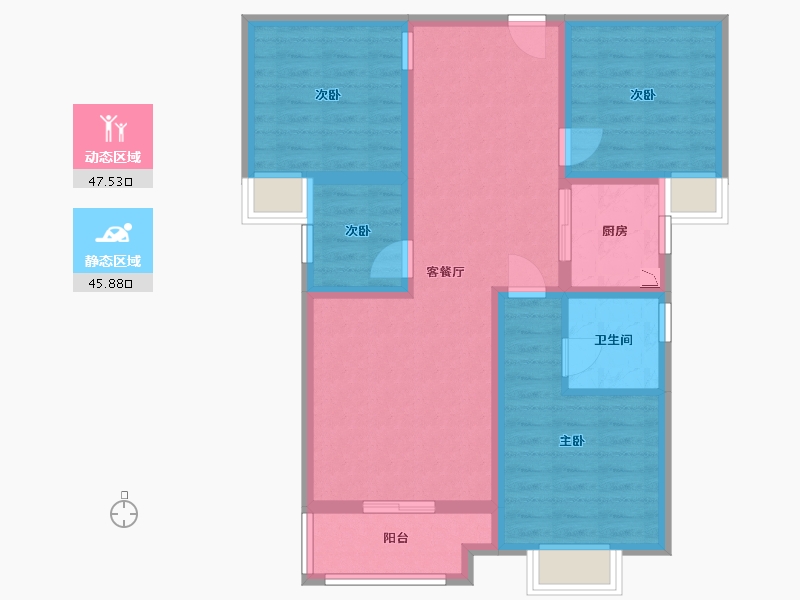 江西省-赣州市-石城状元府-82.42-户型库-动静分区