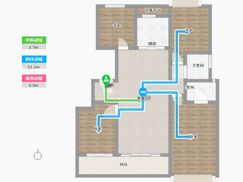 浙江省-温州市-华鸿大家御湖上品-112.38-户型库-动静线