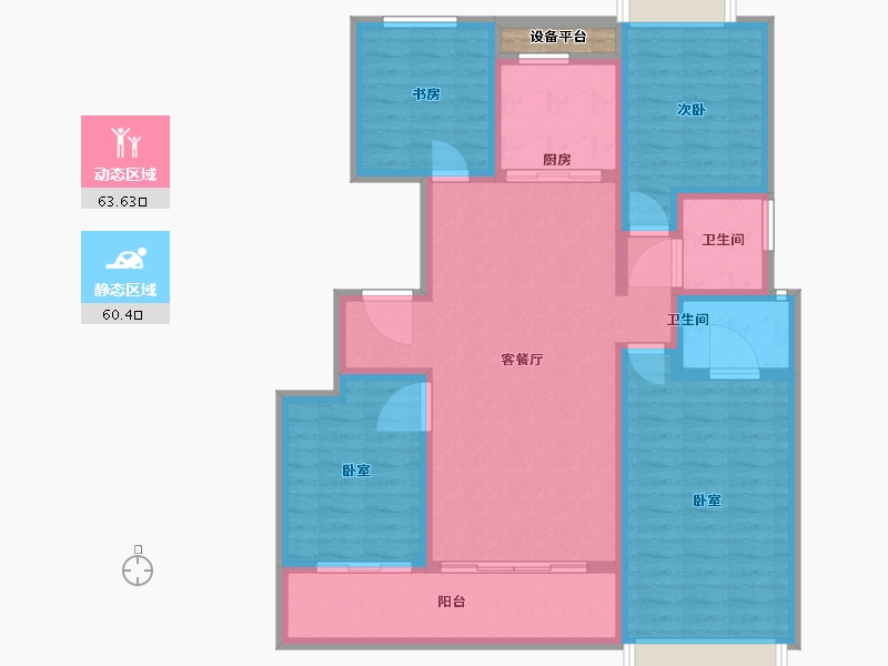 浙江省-温州市-华鸿大家御湖上品-112.38-户型库-动静分区