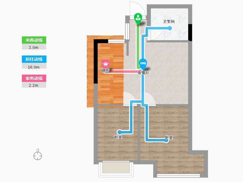 浙江省-湖州市-永晖·壹号院观澜-54.00-户型库-动静线