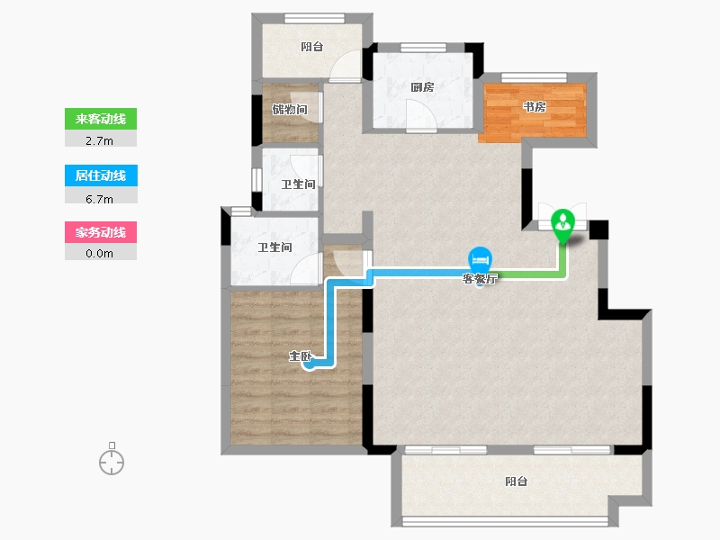 安徽省-亳州市-利辛三巽铂悦府-92.03-户型库-动静线