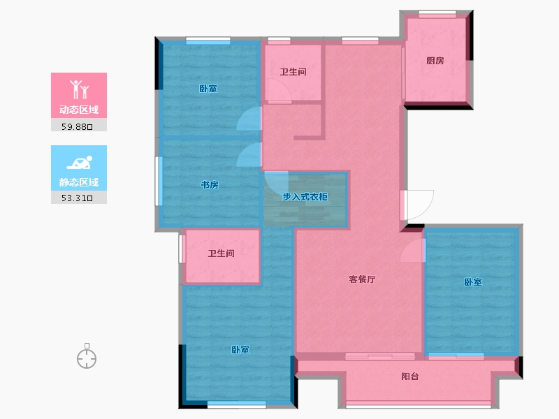 浙江省-湖州市-汎港润合-102.10-户型库-动静分区