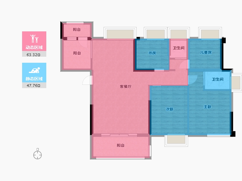 江西省-赣州市-先锋丽景-99.60-户型库-动静分区