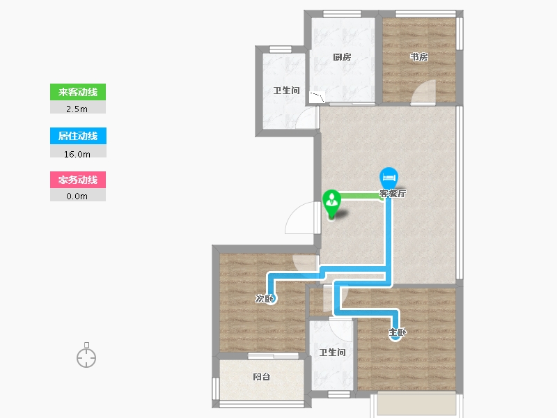 浙江省-衢州市-德信君宸-78.00-户型库-动静线