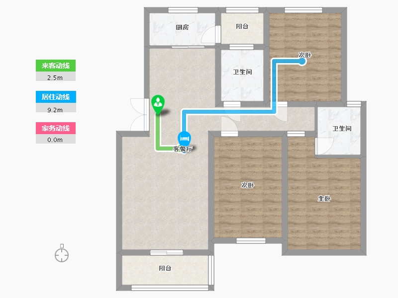 江西省-赣州市-凯华白鹭湾-99.20-户型库-动静线