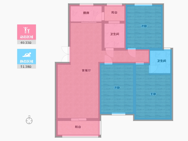 江西省-赣州市-凯华白鹭湾-99.20-户型库-动静分区