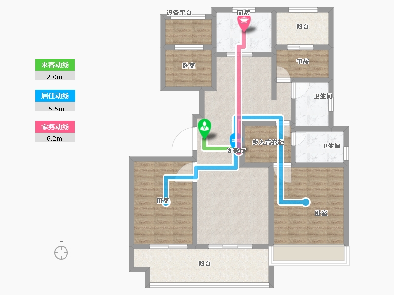 浙江省-舟山市-紫宸-103.99-户型库-动静线