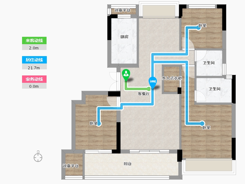 浙江省-衢州市-志城江山郡-84.00-户型库-动静线