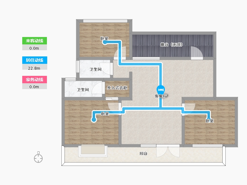 山东省-烟台市-磁山温泉小镇-133.40-户型库-动静线