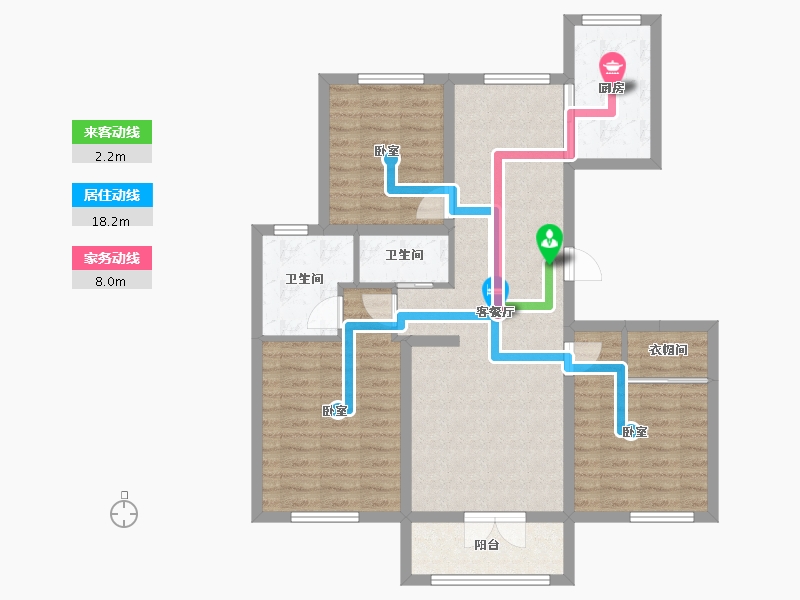 山东省-青岛市-新兴中心城-90.05-户型库-动静线