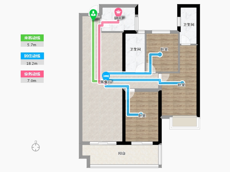 福建省-莆田市-香港财富中心悦城-86.00-户型库-动静线