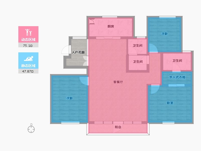 山东省-烟台市-磁山温泉小镇-114.00-户型库-动静分区