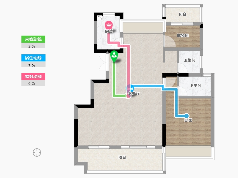 安徽省-合肥市-文一叶语湾-85.99-户型库-动静线