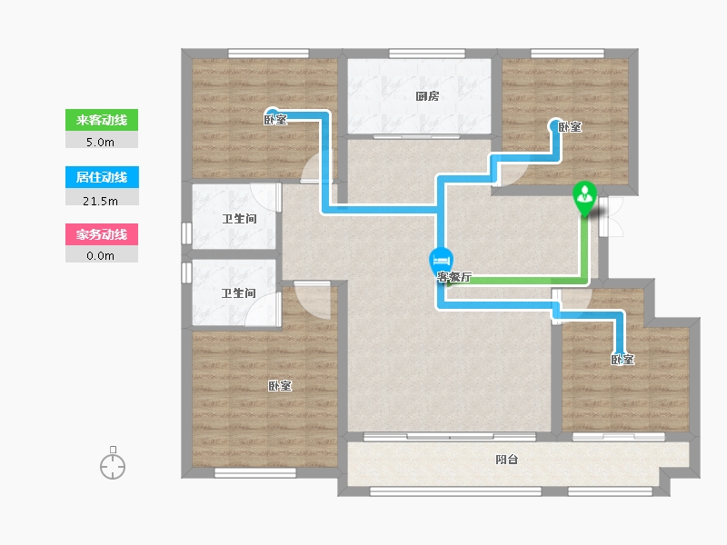 山东省-滨州市-恒信·大都会-113.90-户型库-动静线