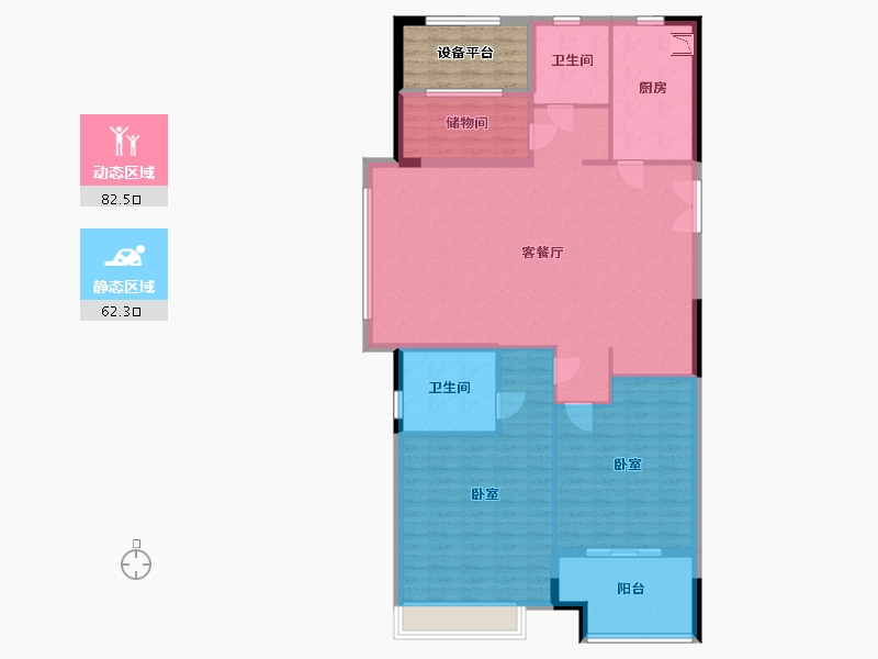 浙江省-宁波市-漫悦湾-139.63-户型库-动静分区