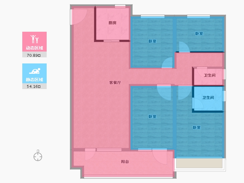 山东省-滨州市-丽景馨居二期-112.00-户型库-动静分区