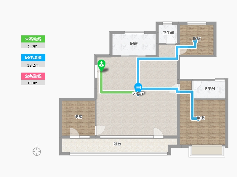 宁夏回族自治区-银川市-光耀·贺兰府-114.00-户型库-动静线