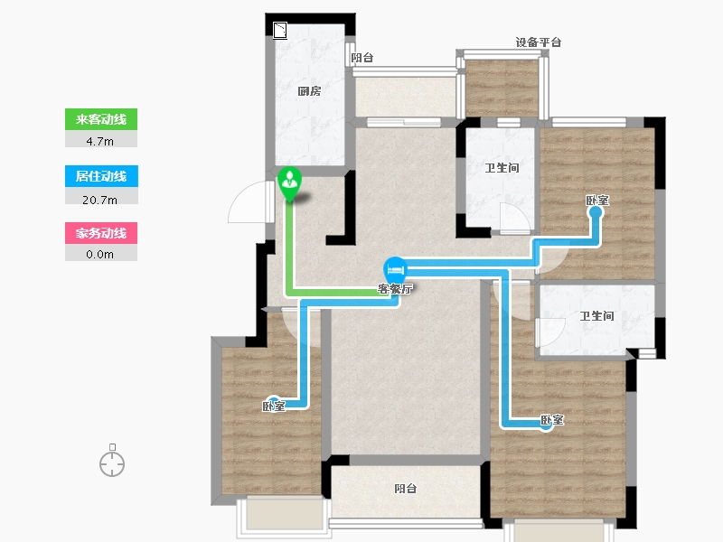 浙江省-绍兴市-恒大悦珑府-97.00-户型库-动静线