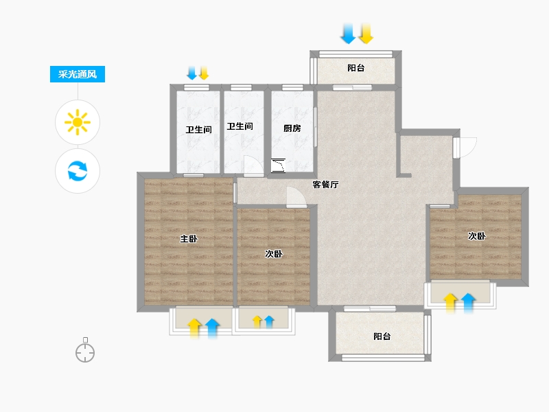 江西省-赣州市-九里峰山・玖章-92.00-户型库-采光通风