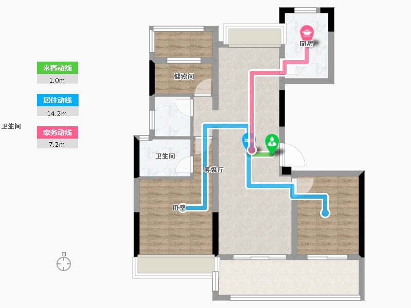 浙江省-舟山市-祥生·云海新语-86.00-户型库-动静线