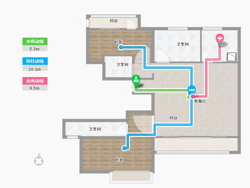 山东省-菏泽市-新洲欧洲城-122.00-户型库-动静线