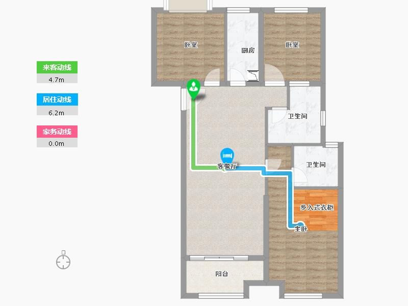 福建省-泉州市-中骏丽景府-90.00-户型库-动静线