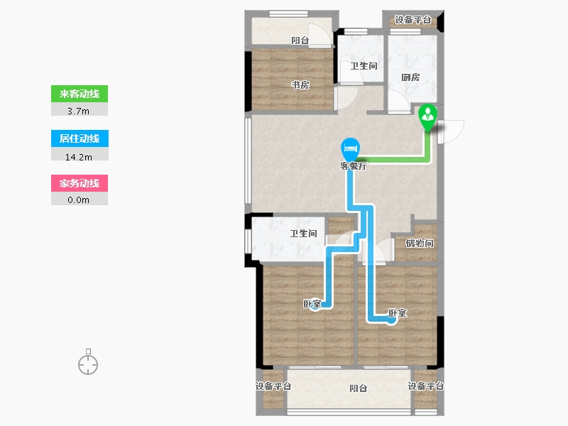 浙江省-温州市-德信东宸里-87.00-户型库-动静线