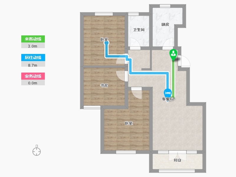 山东省-青岛市-新兴中心城-73.52-户型库-动静线