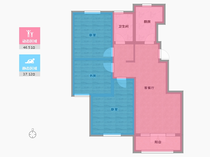 山东省-青岛市-新兴中心城-73.52-户型库-动静分区