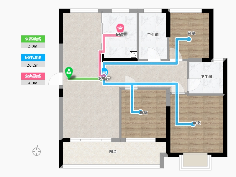 浙江省-湖州市-合生杭州湾国际新城-82.00-户型库-动静线