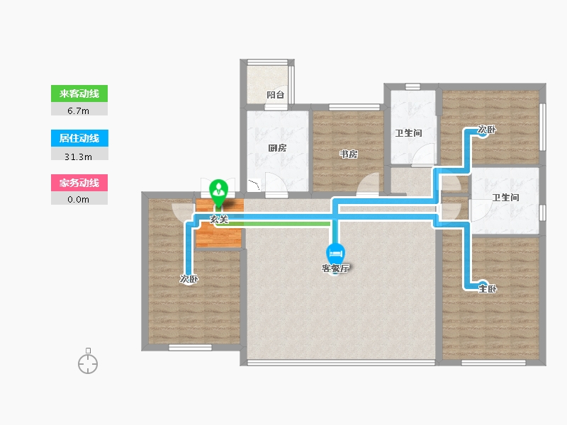 安徽省-阜阳市-富力皖投大河城章-128.00-户型库-动静线