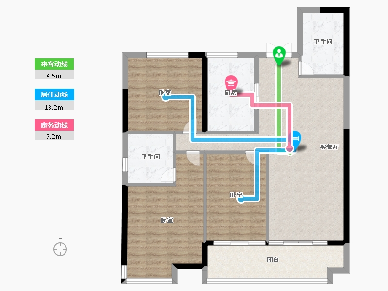 福建省-莆田市-富力壹号半岛-102.00-户型库-动静线