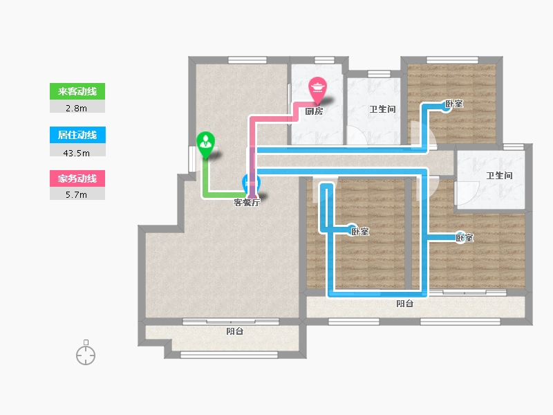 山东省-滨州市-北汽（滨州）九水御熙-113.00-户型库-动静线