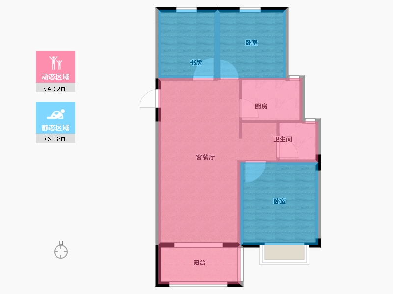 浙江省-嘉兴市-元宝湾二期-81.01-户型库-动静分区