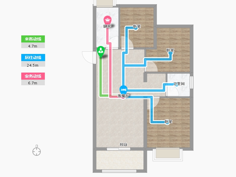 浙江省-嘉兴市-元宝湾二期-82.01-户型库-动静线