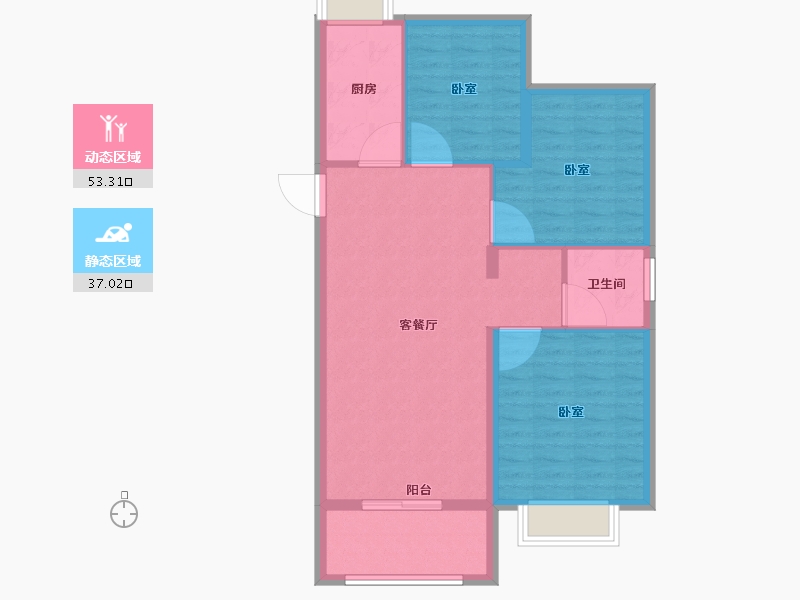 浙江省-嘉兴市-元宝湾二期-82.01-户型库-动静分区