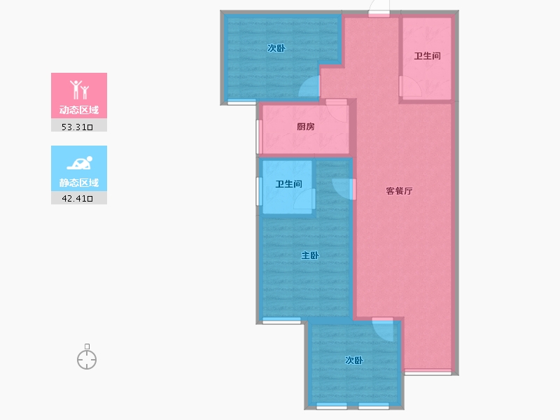 山西省-长治市-和合人家-85.05-户型库-动静分区