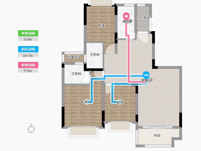 浙江省-绍兴市-诸暨恒大滨江御府-101.51-户型库-动静线