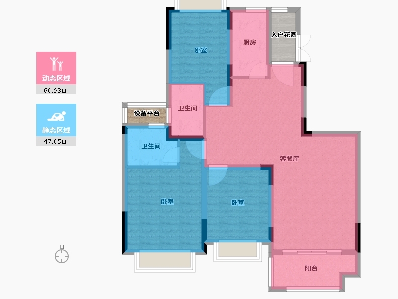 浙江省-绍兴市-诸暨恒大滨江御府-101.51-户型库-动静分区