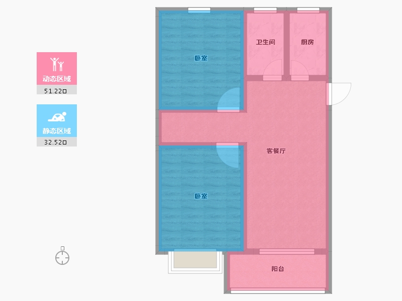 浙江省-嘉兴市-元宝湾二期-74.01-户型库-动静分区