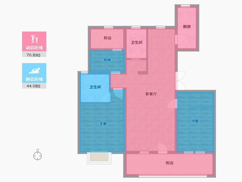 山东省-青岛市-省房万豪庄园-101.99-户型库-动静分区